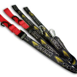 Cycra Soft Strap Extra Wide Tie Downs Red Pair