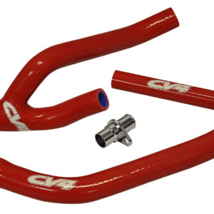 CV4 by Cycra Radiator Silicone Hose Kit 10-15 YZ450F Y-Kit Billet Adapter Red