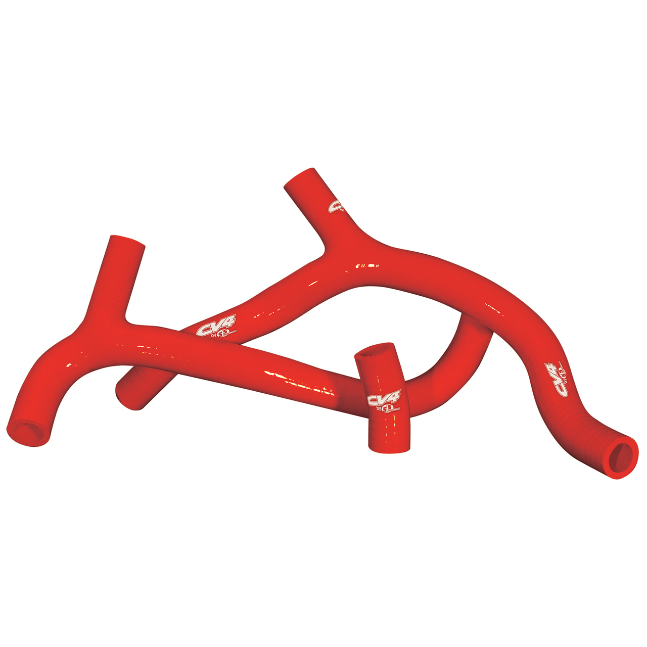 CV4 by Cycra Radiator Silicone Hose Kit Honda 09-12 CRF450R Y-Kit Red