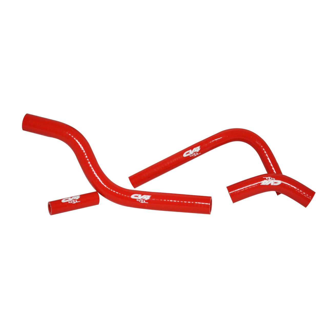 CV4 by Cycra Radiator Silicone Hose Kit 04 Kawasaki KX250F Suzuki RM-Z250 Red