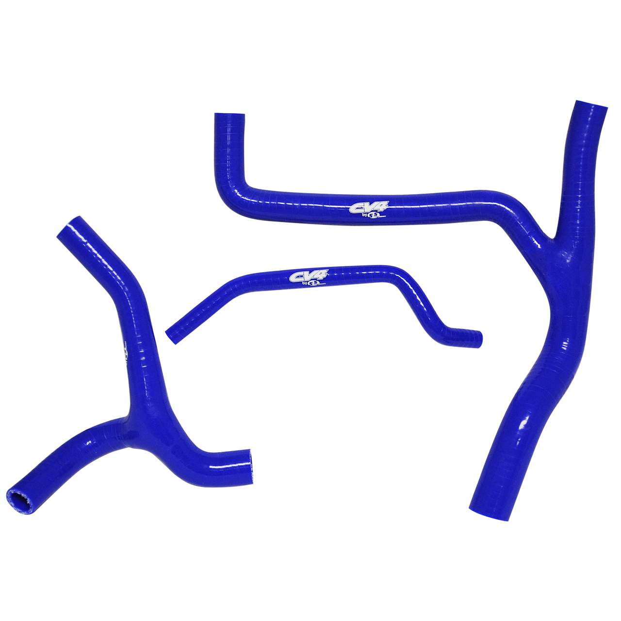 CV4 by Cycra Radiator Silicone Hose Kit Kawasaki 09-15 KX450F Y-Kit Blue