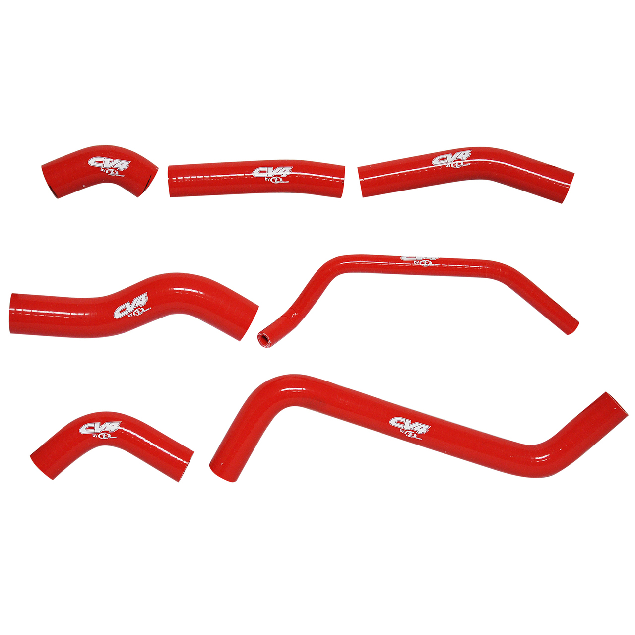 CV4 by Cycra Radiator Silicone Hose Kit Kawasaki 09-15 KX450F Red