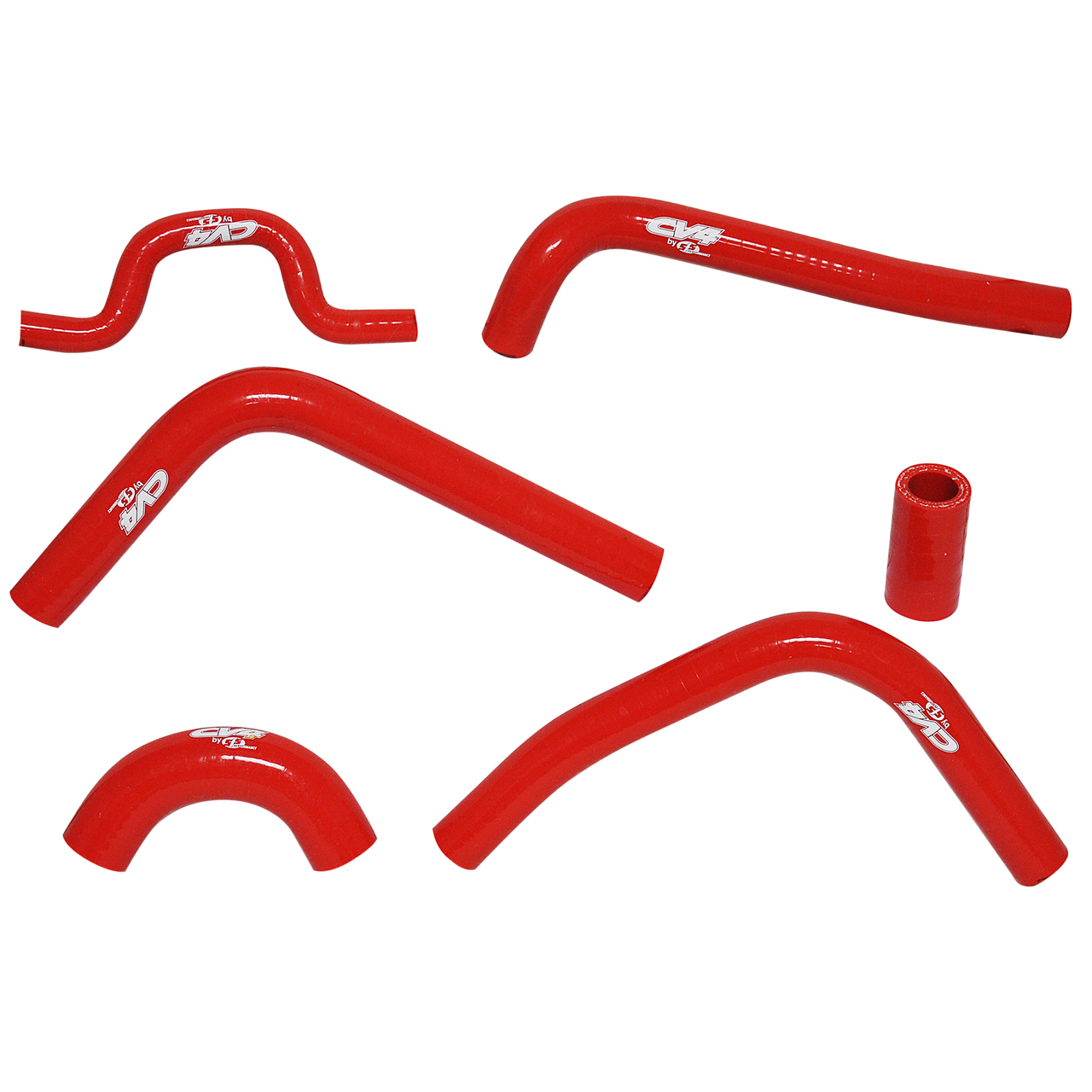 CV4 by Cycra Radiator Silicone Hose Kit Kawasaki 09-15 KX250F Red