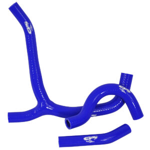 CV4 by Cycra Radiator Silicone Hose Kit Honda 14-15 CRF250R Y-Kit Blue