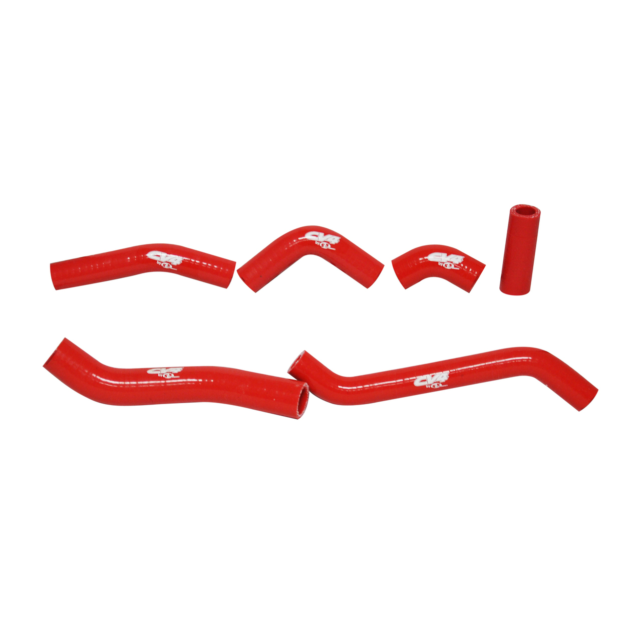 CV4 by Cycra Radiator Silicone Hose Kit Kawasaki 06-08 KX450F Red