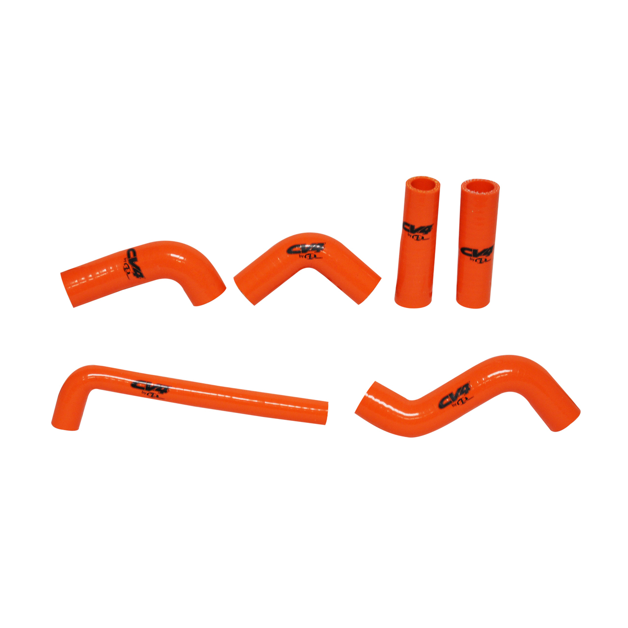 CV4 by Cycra Radiator Silicone Hose Kit KTM 02-06 400-525 EXC Orange