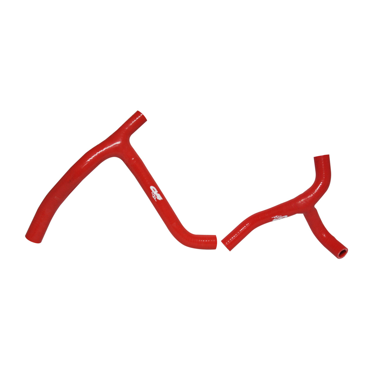 CV4 by Cycra Radiator Silicone Hose Kit Kawasaki 06-08 KX450F Y-Kit Red