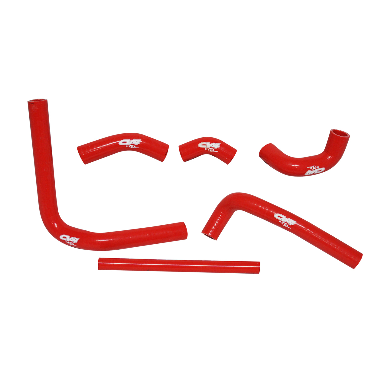 CV4 by Cycra Radiator Silicone Hose Kit Honda 02-04 CR250 Red