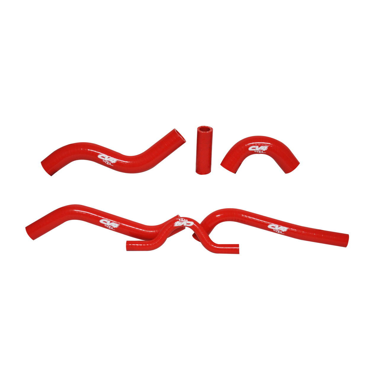CV4 by Cycra Radiator Silicone Hose Kit Kawasaki 07-08 KX250F Red