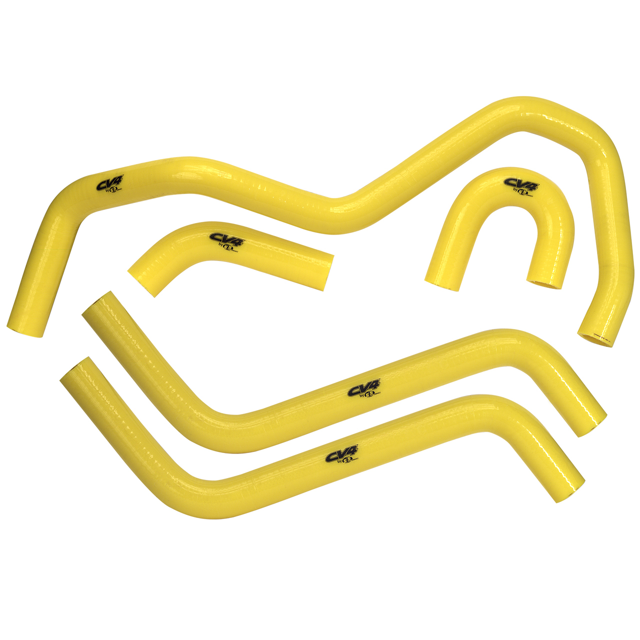 CV4 by Cycra Radiator Silicone Hose Kit Yamaha 04-07 Rhino 660 Yellow